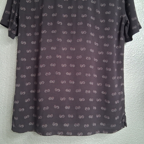 Allsaints Snake Eyes Slim Fit Black Button Up Shirt Size S - Picture 7 of 9